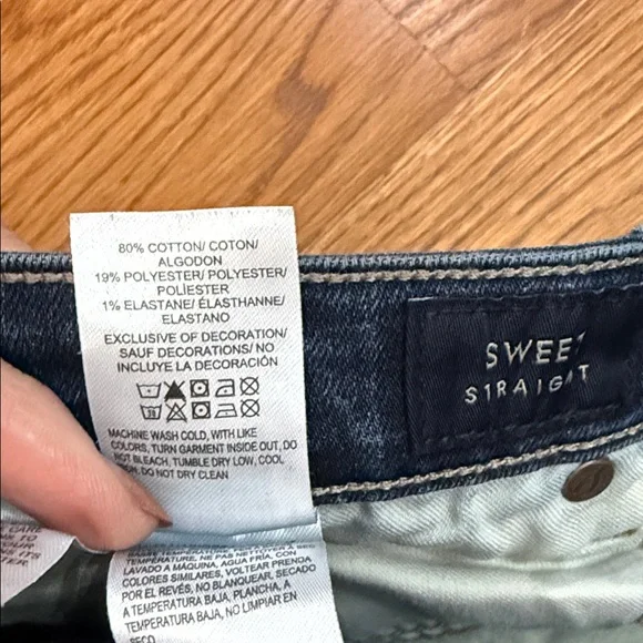 Lucky Brand Sweet Straight Jeans Dark Wash Size 10 / 30 Regular - Picture 7 of 8